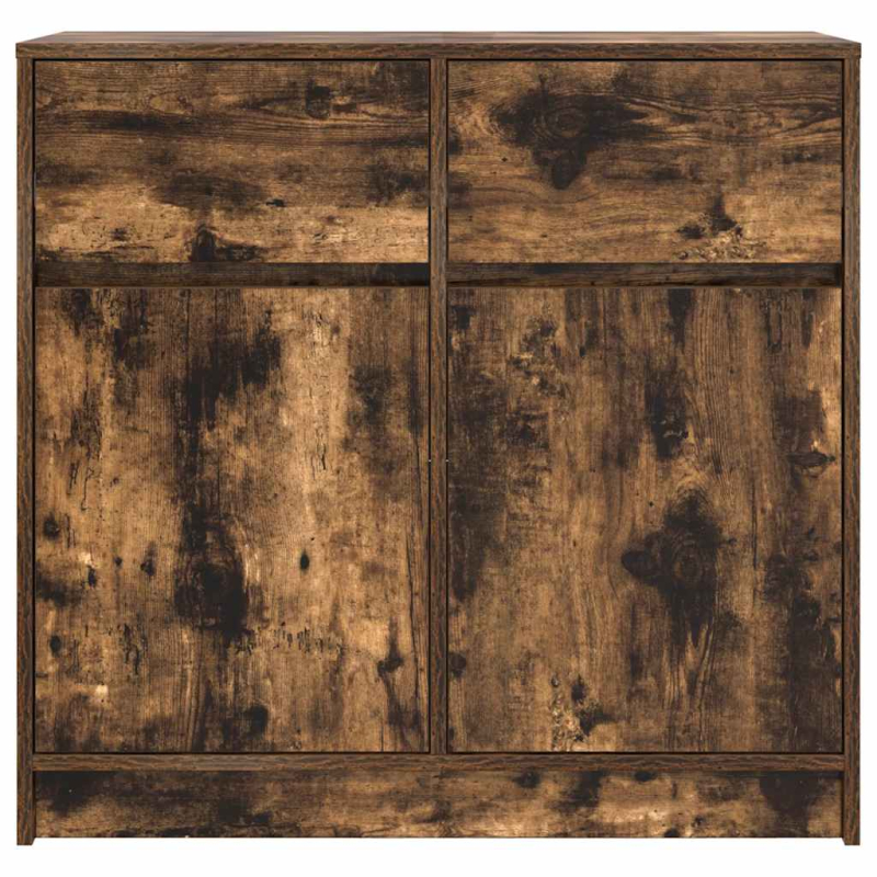 Sideboard mit Schublade Räuchereiche 80x34x76 cm Holzwerkstoff