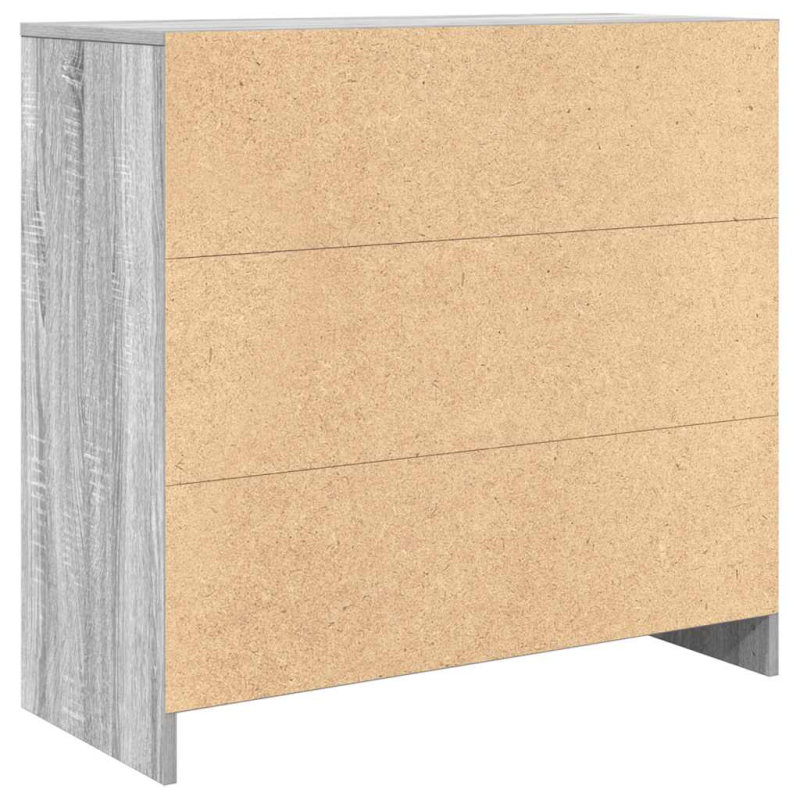 Sideboard mit Schublade Grau Sonoma 80x34x76 cm Holzwerkstoff