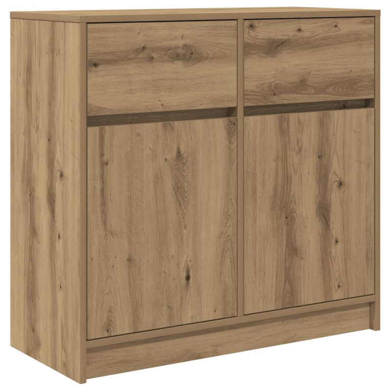 Sideboard mit Schublade Artisan-Eiche 80x34x76 cm Holzwerkstoff
