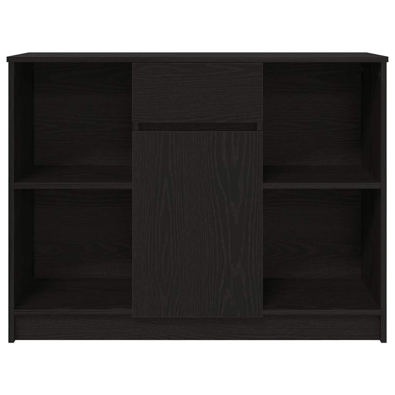Sideboard mit Schublade Schwarz Eichen-Optik 101x35x76 cm