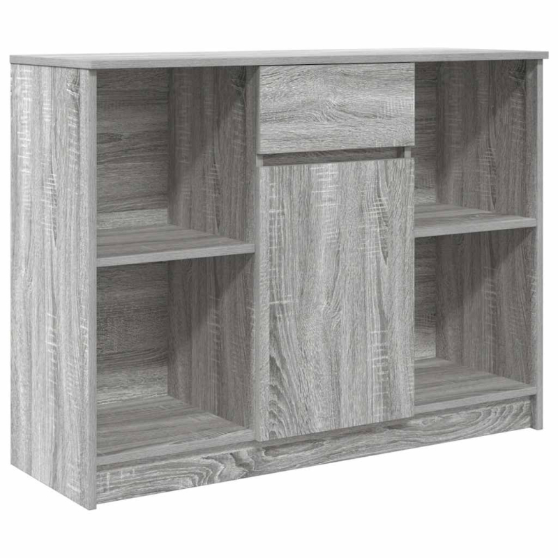Sideboard mit Schublade Grau Sonoma 101x35x76 cm Holzwerkstoff