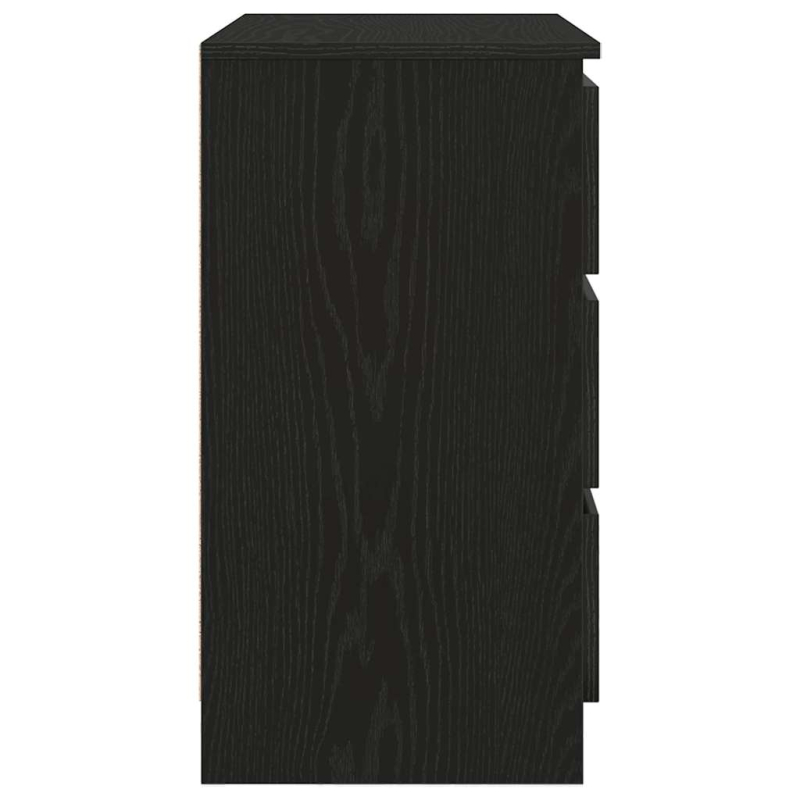 Sideboard mit Schublade Schwarz Eichen-Optik 71x35x65 cm