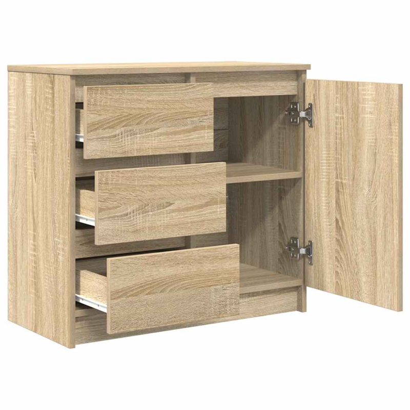 Sideboard mit Schublade Sonoma-Eiche 71x35x65 cm Holzwerkstoff