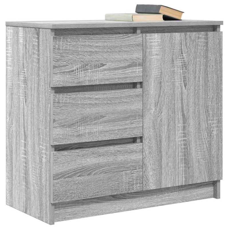 Sideboard mit Schublade Grau Sonoma 71x35x65 cm Holzwerkstoff