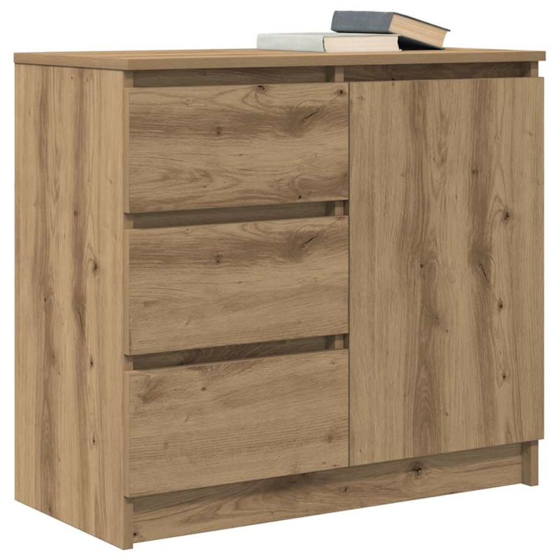 Sideboard mit Schublade Artisan-Eiche 71x35x65 cm Holzwerkstoff