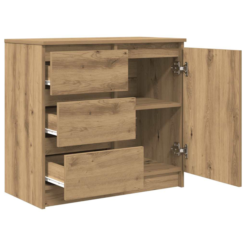 Sideboard mit Schublade Artisan-Eiche 71x35x65 cm Holzwerkstoff