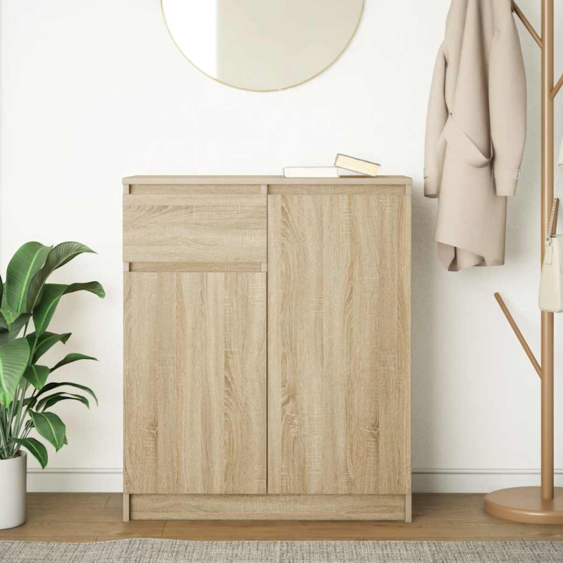 Sideboard mit Schublade Sonoma-Eiche 71x35x84 cm Holzwerkstoff