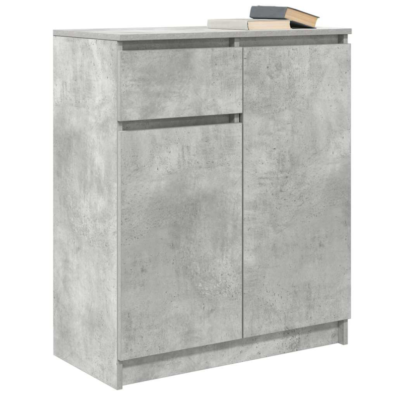 Sideboard mit Schublade Betongrau 71x35x84 cm Holzwerkstoff