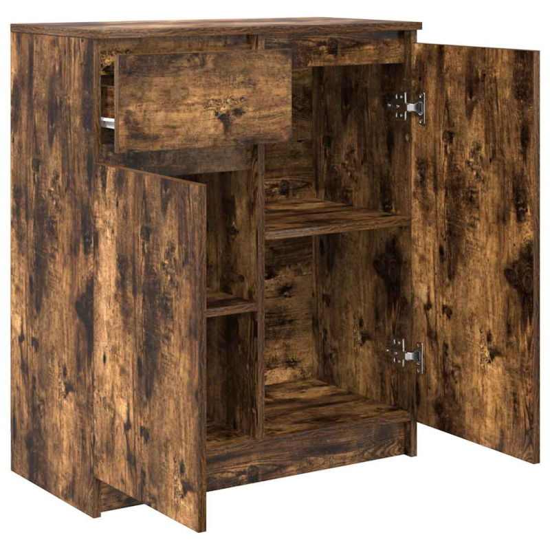 Sideboard mit Schublade Räuchereiche 71x35x84 cm Holzwerkstoff