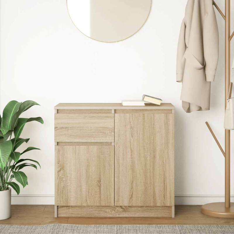 Sideboard mit Schublade Sonoma-Eiche 71x35x65 cm Holzwerkstoff