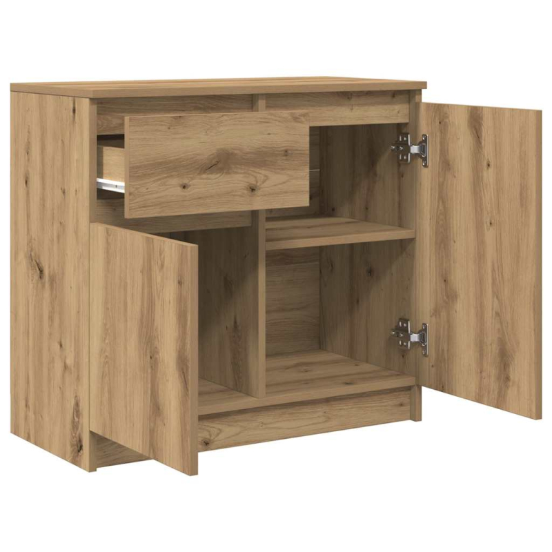 Sideboard mit Schublade Artisan-Eiche 71x35x65 cm Holzwerkstoff