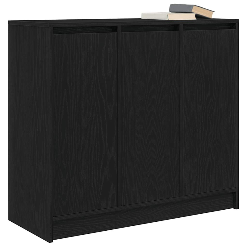 Sideboard Schwarz Eichen-Optik 85x34x76 cm Holzwerkstoff
