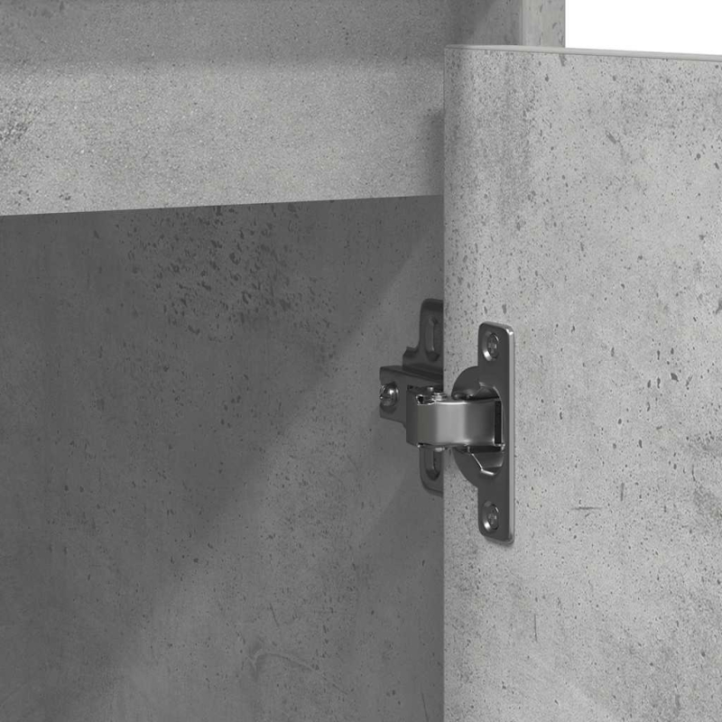 Sideboard Betongrau 85x34x76 cm Holzwerkstoff