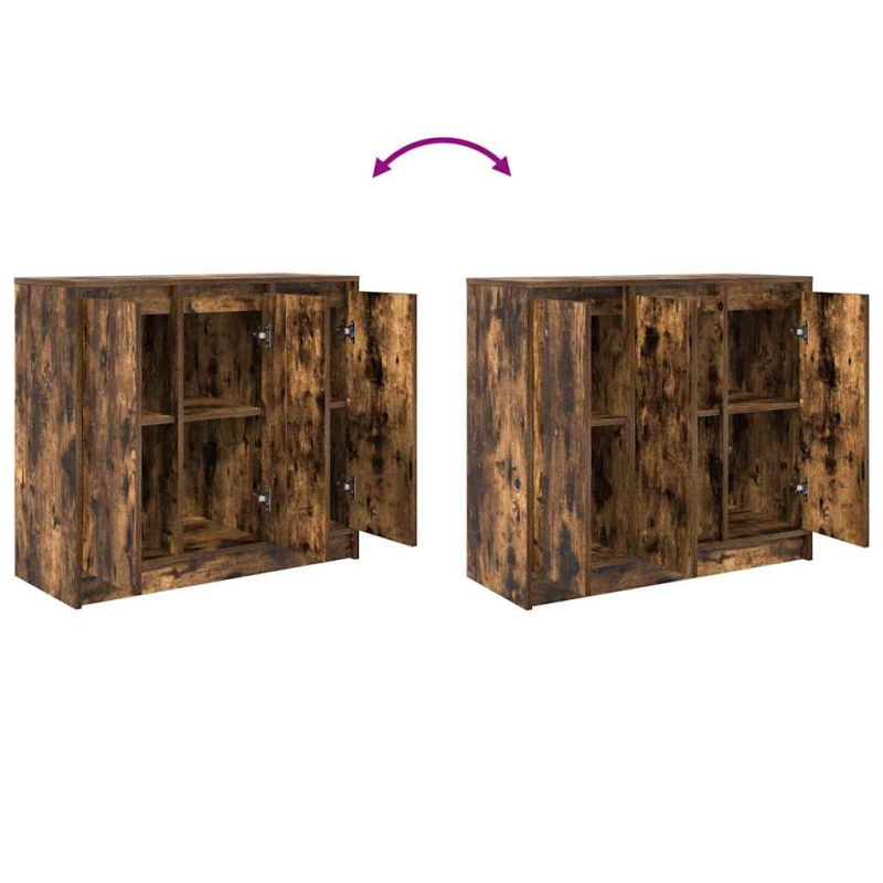 Sideboard Räuchereiche 85x34x76 cm Holzwerkstoff