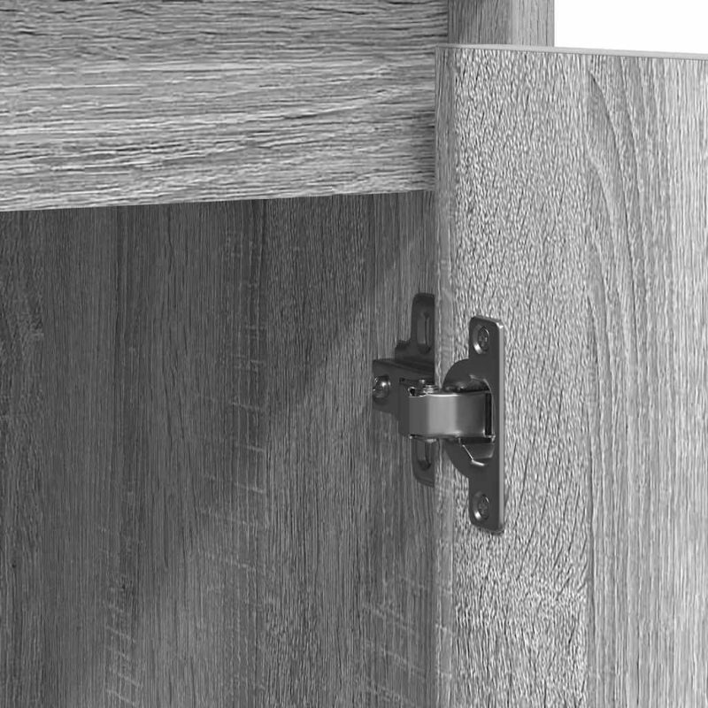 Sideboard Grau Sonoma 85x34x76 cm Holzwerkstoff