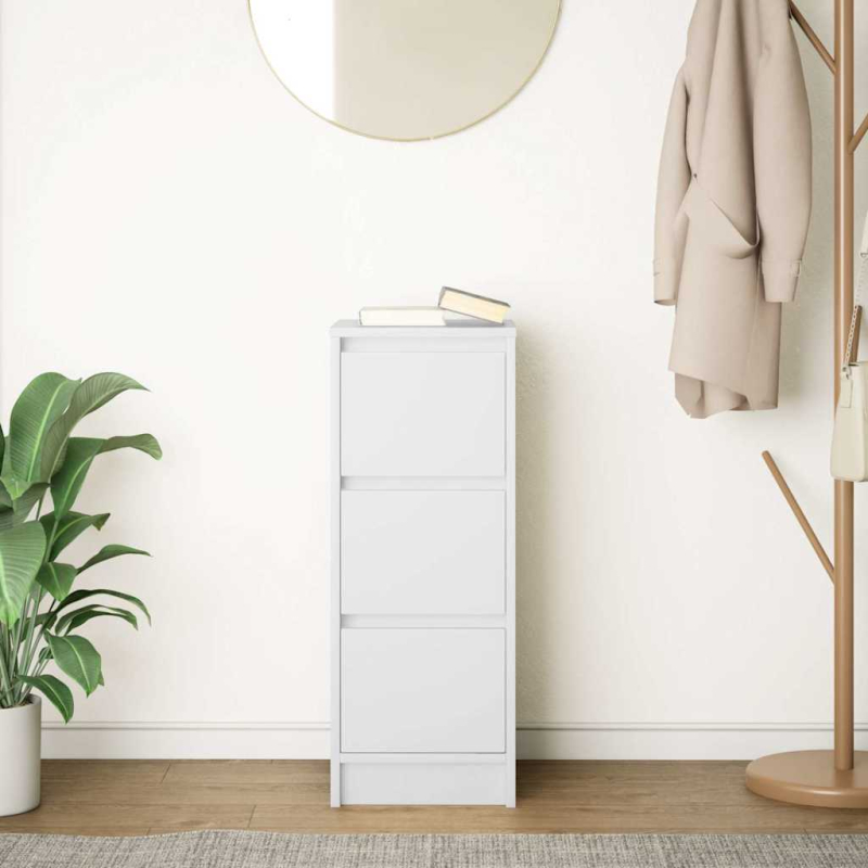 Sideboard Weiß 29,5x34x76 cm Holzwerkstoff