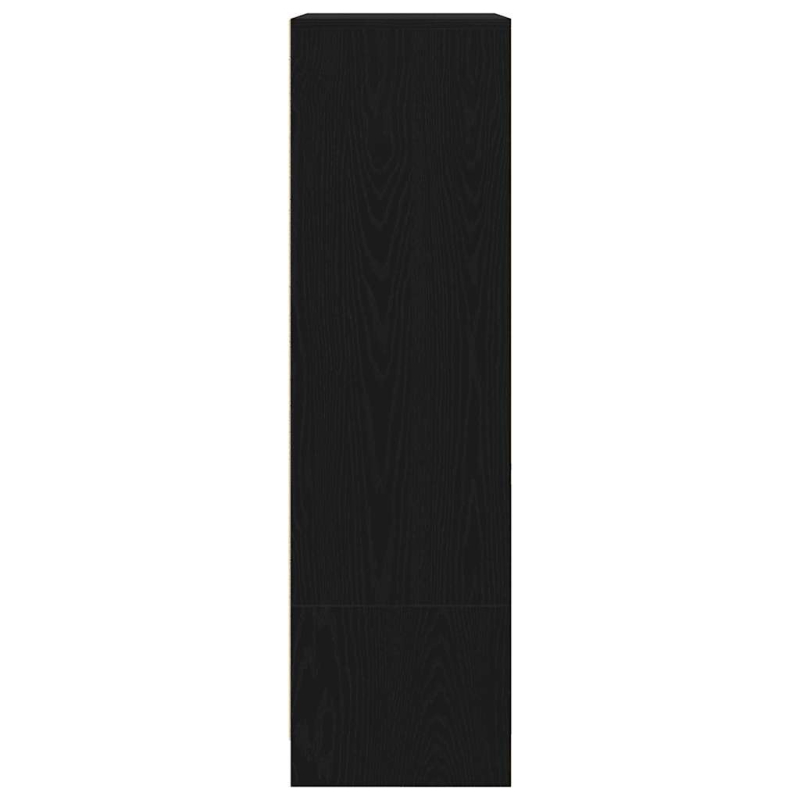 Schrank mit Schublade Schwarz Eichen-Optik 55,5x34x119,5 cm