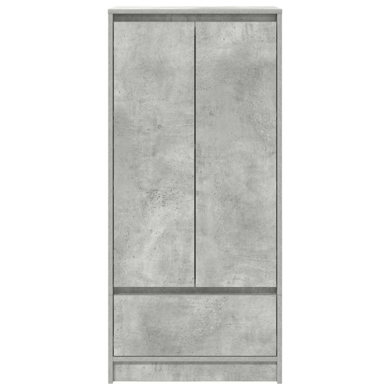 Schrank mit Schublade Betongrau 55,5x34x119,5 cm Holzwerkstoff
