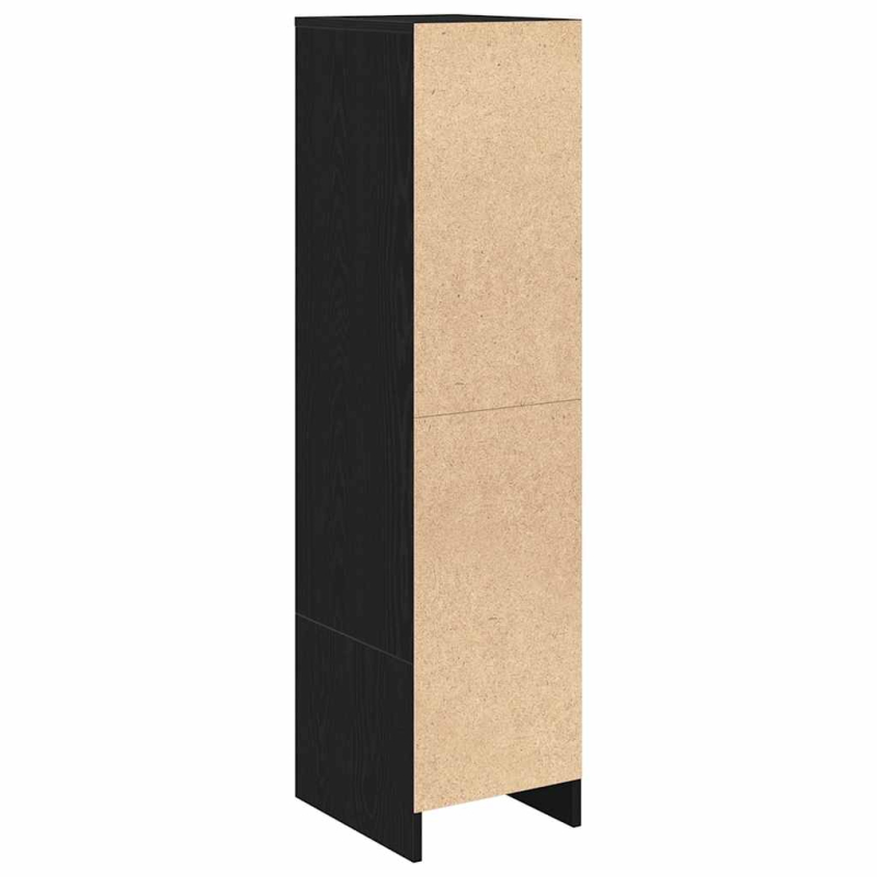 Highboard Schwarz Eichen-Optik 29,5x34x119,5 cm Holzwerkstoff