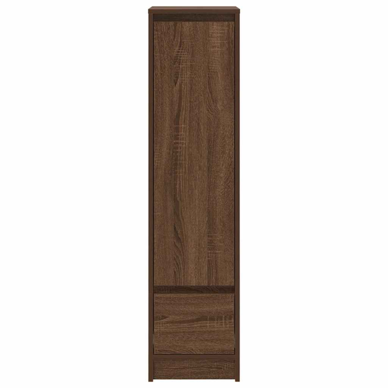 Highboard Braun Eichen-Optik 29,5x34x119,5 cm Holzwerkstoff