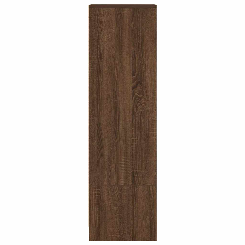 Highboard Braun Eichen-Optik 29,5x34x119,5 cm Holzwerkstoff