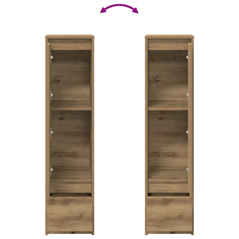 Highboard Artisan-Eiche 29,5x34x119,5 cm Holzwerkstoff