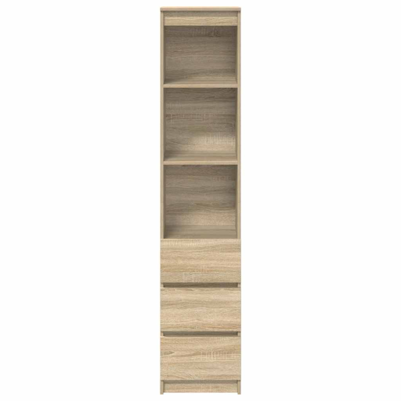 Highboard Sonoma-Eiche 37,5x35x180 cm Holzwerkstoff