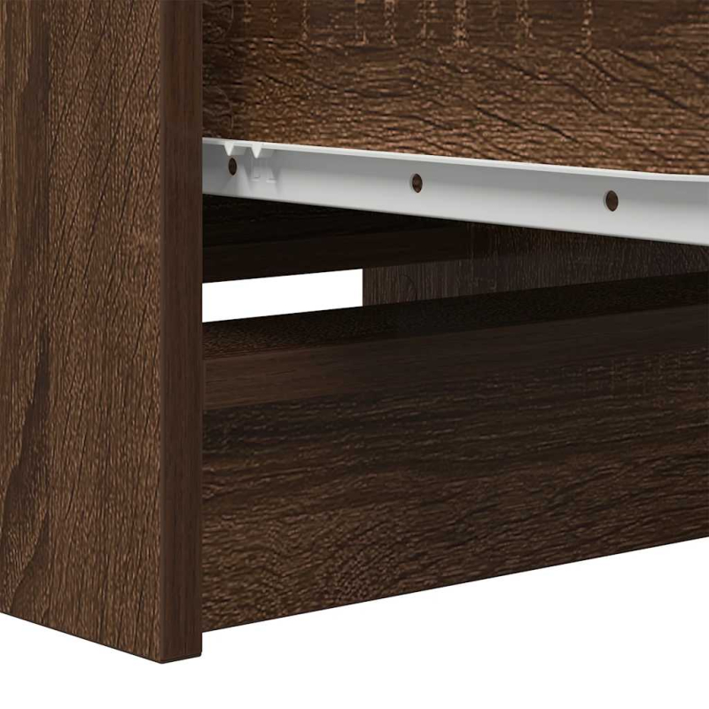 Sideboard Braun Eichen-Optik 37,5x35x99 cm Holzwerkstoff