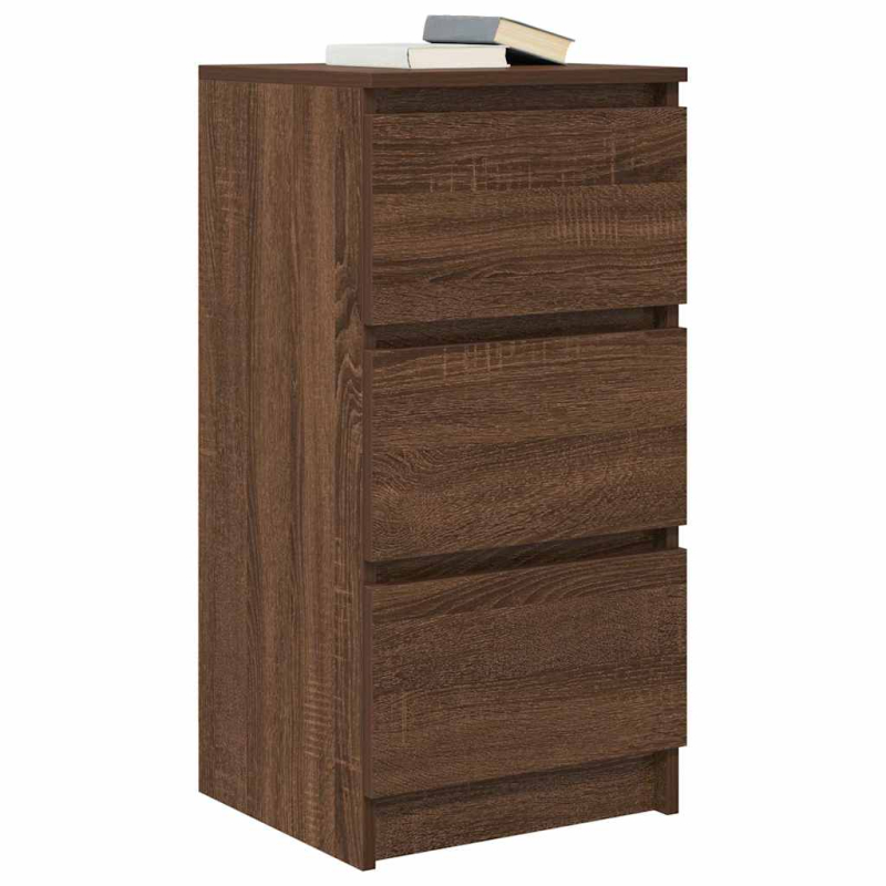 Sideboard Braun Eichen-Optik 37,5x35x76 cm Holzwerkstoff
