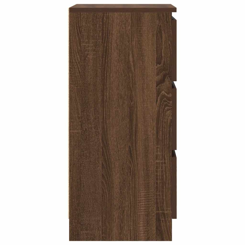 Sideboard Braun Eichen-Optik 37,5x35x76 cm Holzwerkstoff