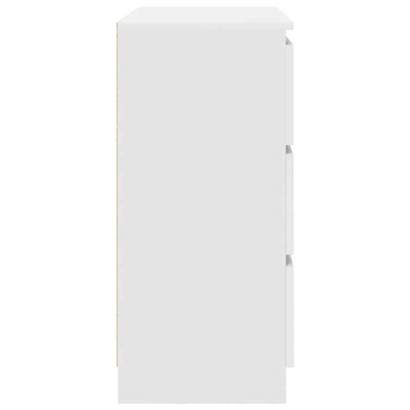 Sideboard Weiß 80x35x76 cm Holzwerkstoff