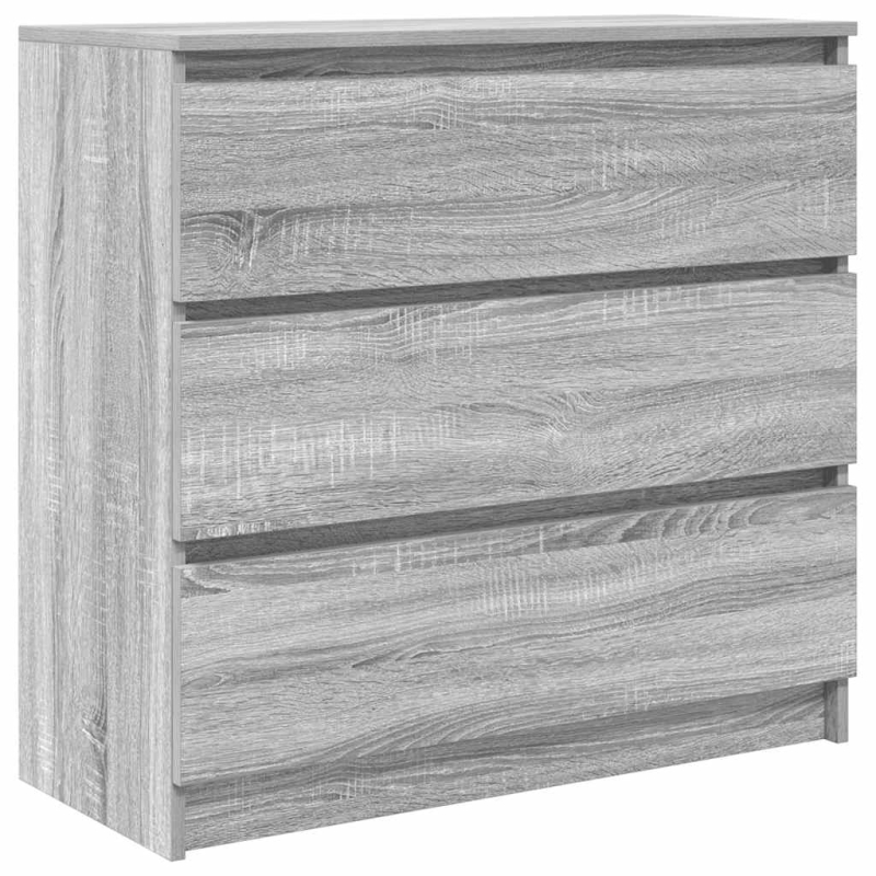 Sideboard Grau Sonoma 80x35x76 cm Holzwerkstoff