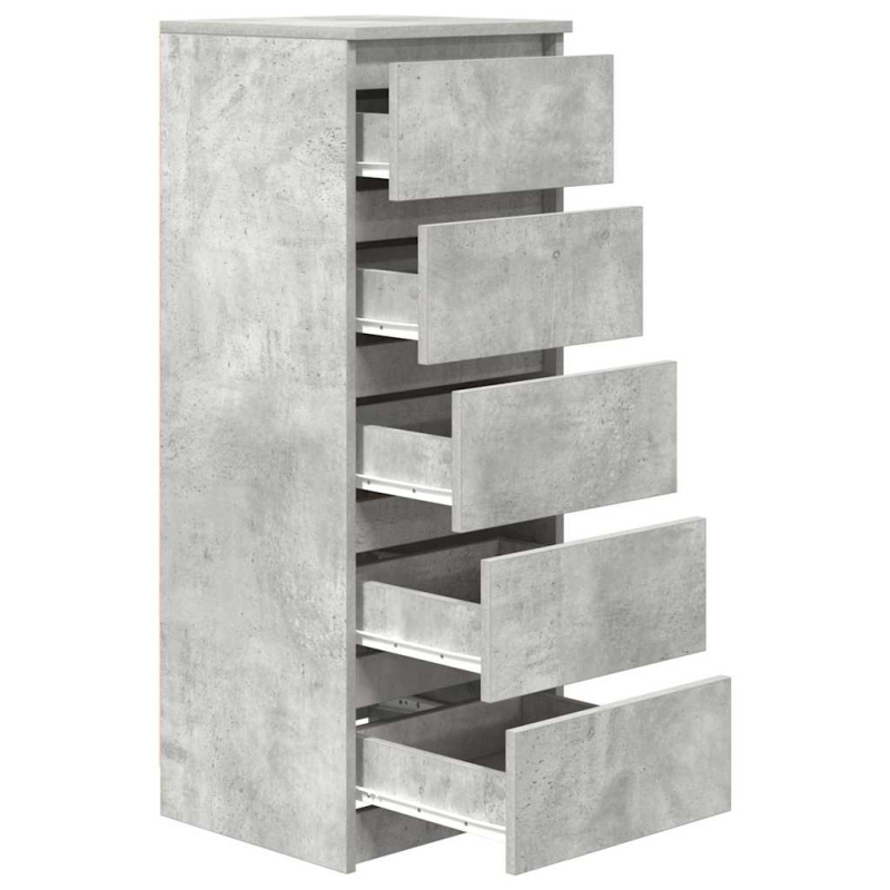 Sideboard mit Schubladen Betongrau 37,5x35x99 cm Holzwerkstoff