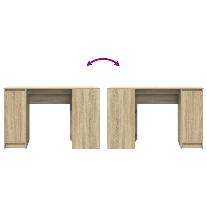 Schreibtisch Sonoma-Eiche 120x42x76 cm Holzwerkstoff