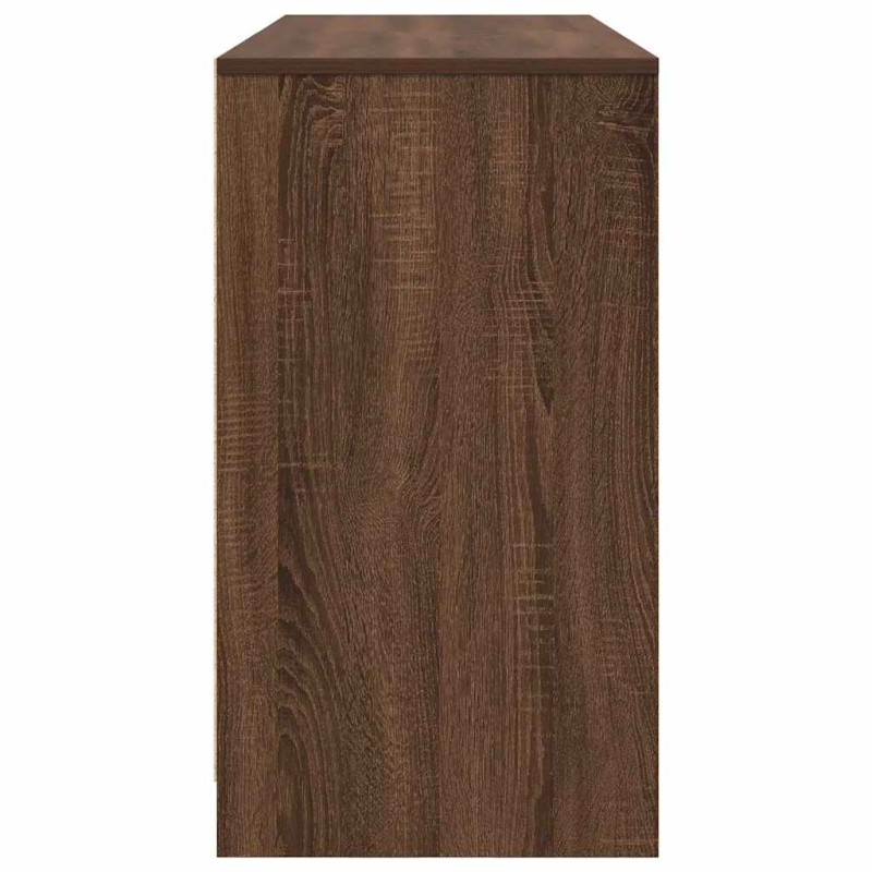 Schreibtisch Braun Eichen-Optik 120x42x76 cm Holzwerkstoff