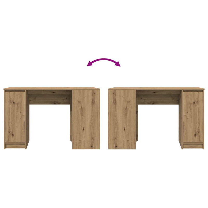 Schreibtisch Artisan-Eiche 120x42x76 cm Holzwerkstoff