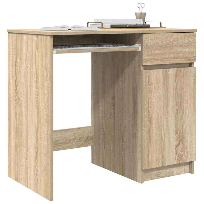 Schreibtisch Sonoma-Eiche 86x49x76 cm Holzwerkstoff