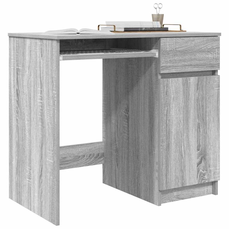 Schreibtisch Grau Sonoma 86x49x76 cm Holzwerkstoff