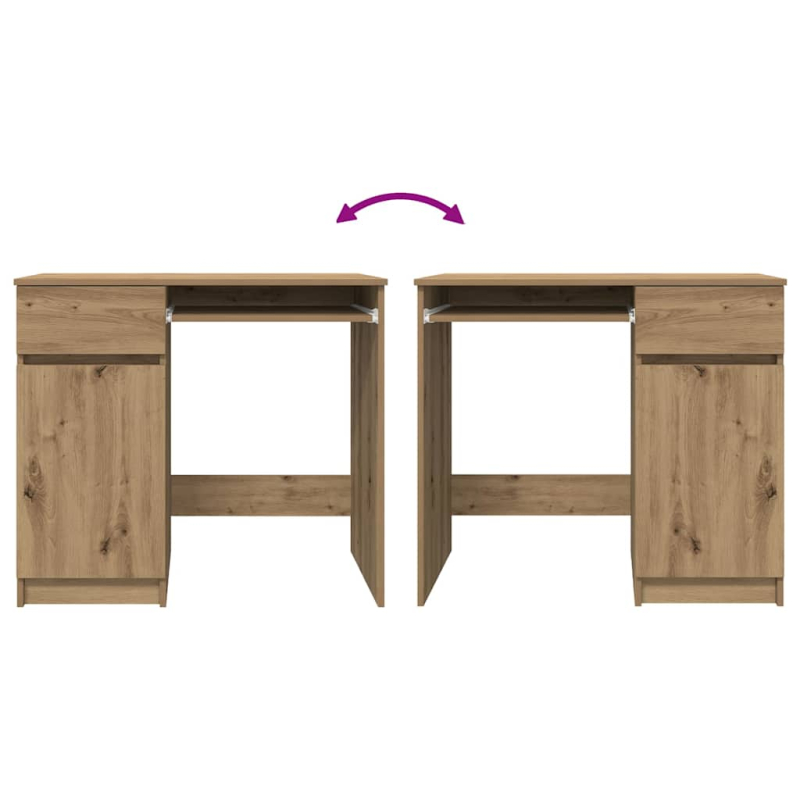Schreibtisch Artisan-Eiche 86x49x76 cm Holzwerkstoff