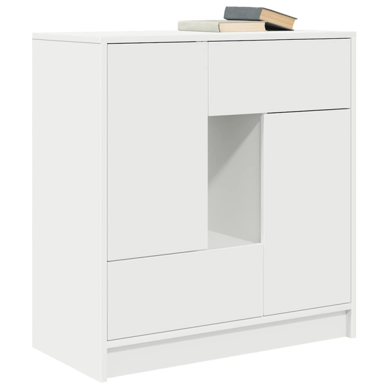 Sideboard mit Schubladen und Türen Weiß 70,5x34x74,5 cm