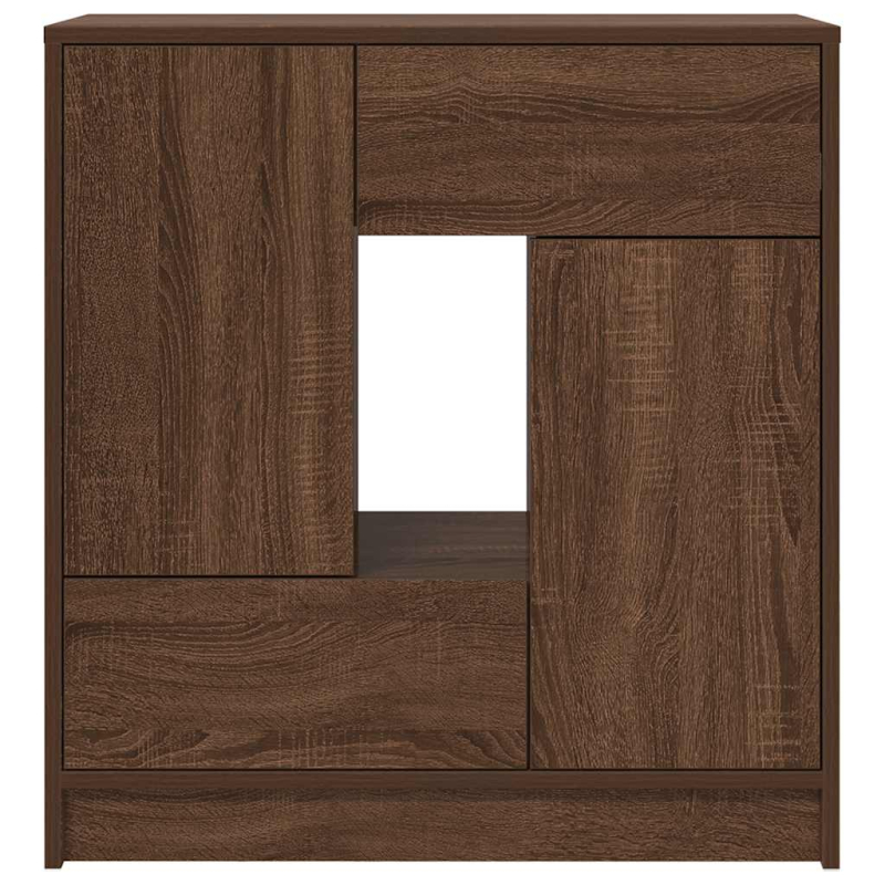 Sideboard mit Schubladen und Türen Braun Eichen-Optik