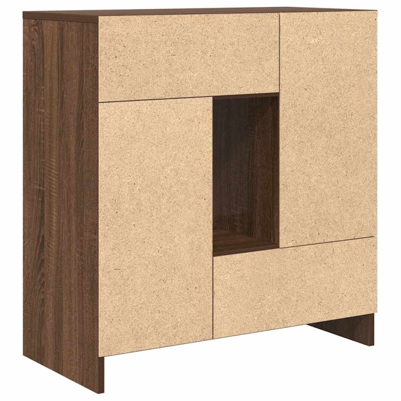 Sideboard mit Schubladen und Türen Braun Eichen-Optik