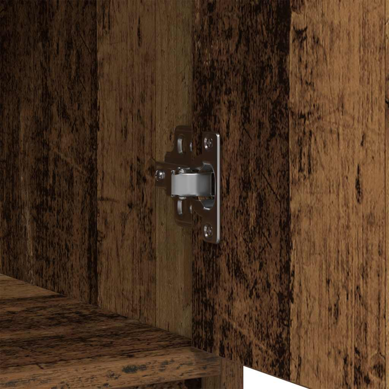 Sideboard mit Schubladen und Türen Altholz-Optik 70,5x34x74,5cm