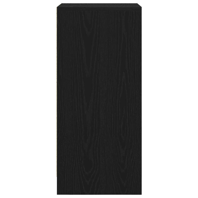 Schuhschrank Schwarz Eichen-Optik 29,5x34x76 cm Holzwerkstoff