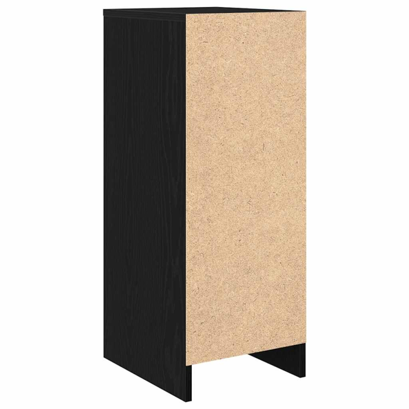 Schuhschrank Schwarz Eichen-Optik 29,5x34x76 cm Holzwerkstoff