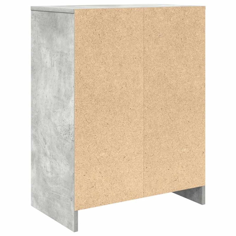 Schuhschrank Betongrau 57x34x76 cm Holzwerkstoff