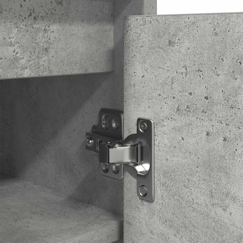 Schuhschrank Betongrau 57x34x76 cm Holzwerkstoff