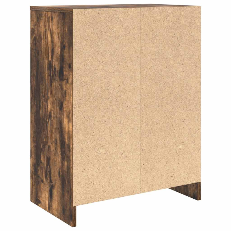 Schuhschrank Räuchereiche 57x34x76 cm Holzwerkstoff