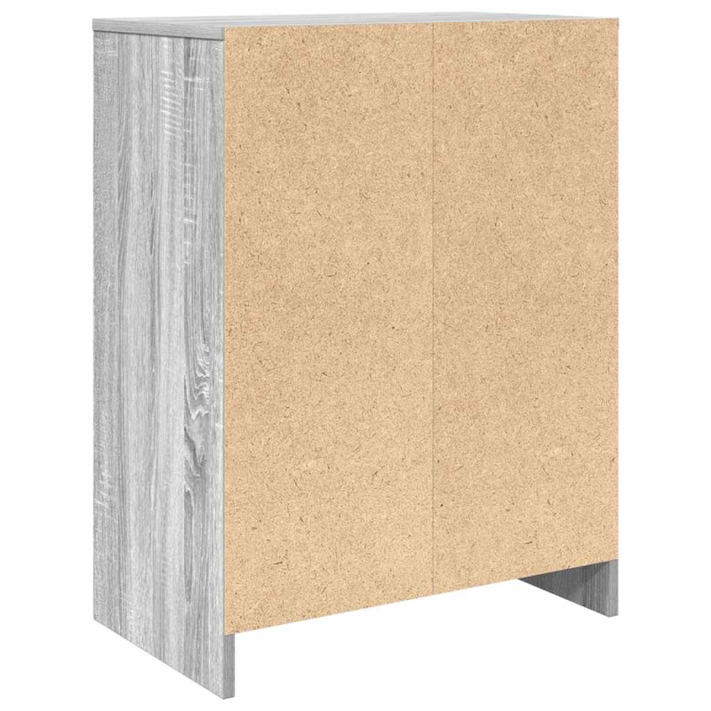 Schuhschrank Grau Sonoma 57x34x76 cm Holzwerkstoff