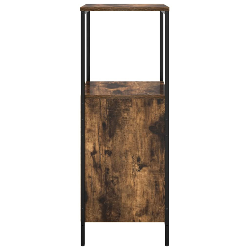 Badschrank mit Regalen Räuchereiche 36x35x95 cm